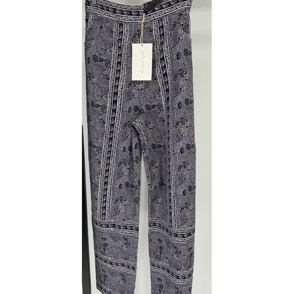 Julia Amory Pants - Julia Amory Navy/White Print Pant size Small